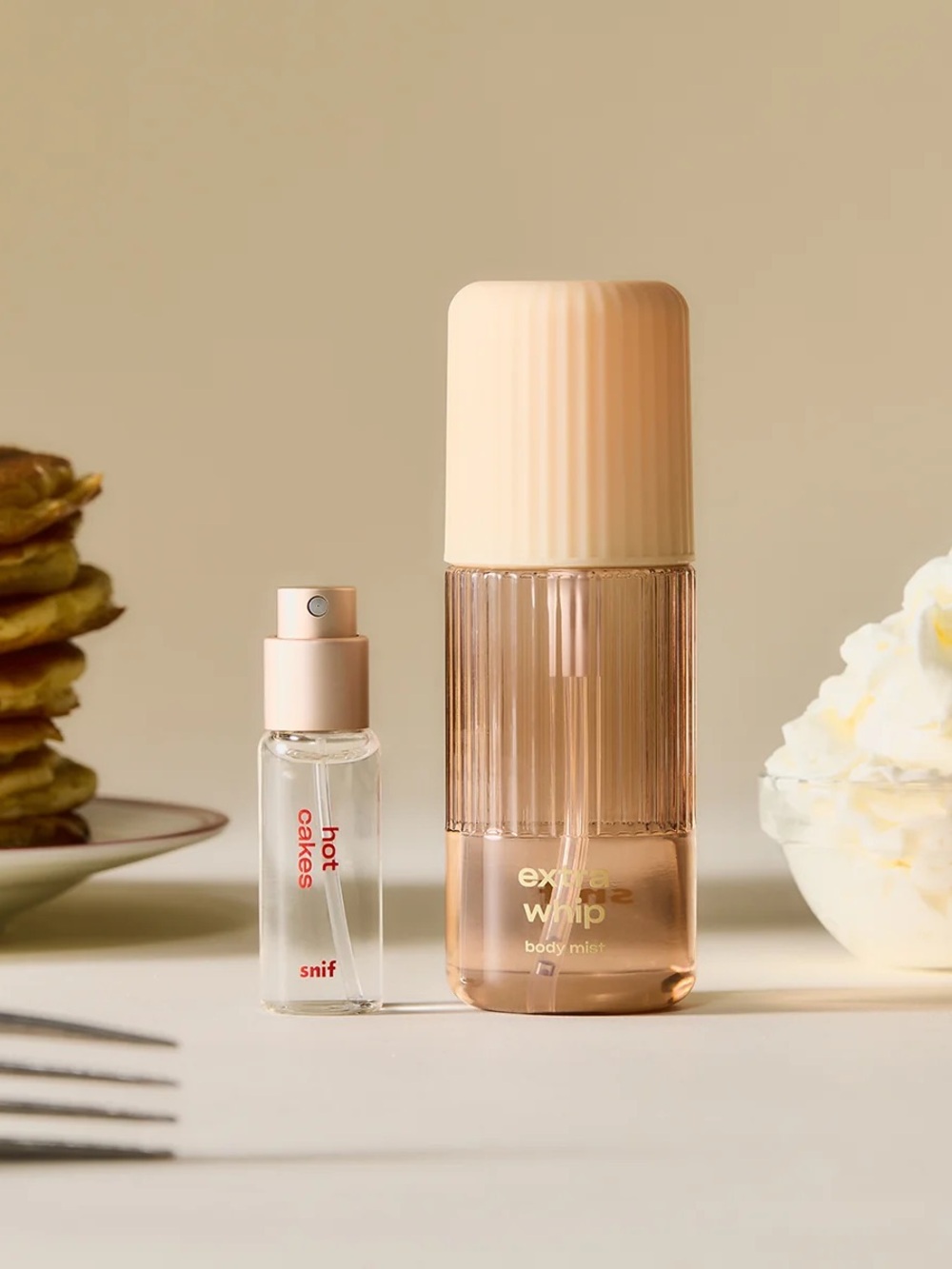 snif Fluffy Pancakes Mini Perfume Spray and Extra Whip body mist bundle